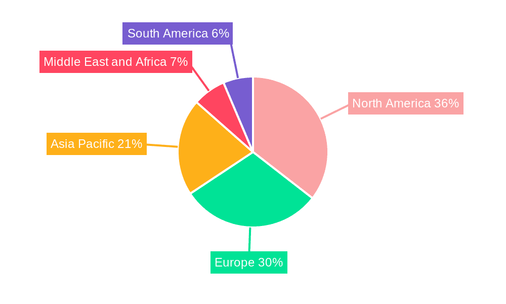 4D Printing In Healthcare Market Market Share by Region - Global Geographic Distribution