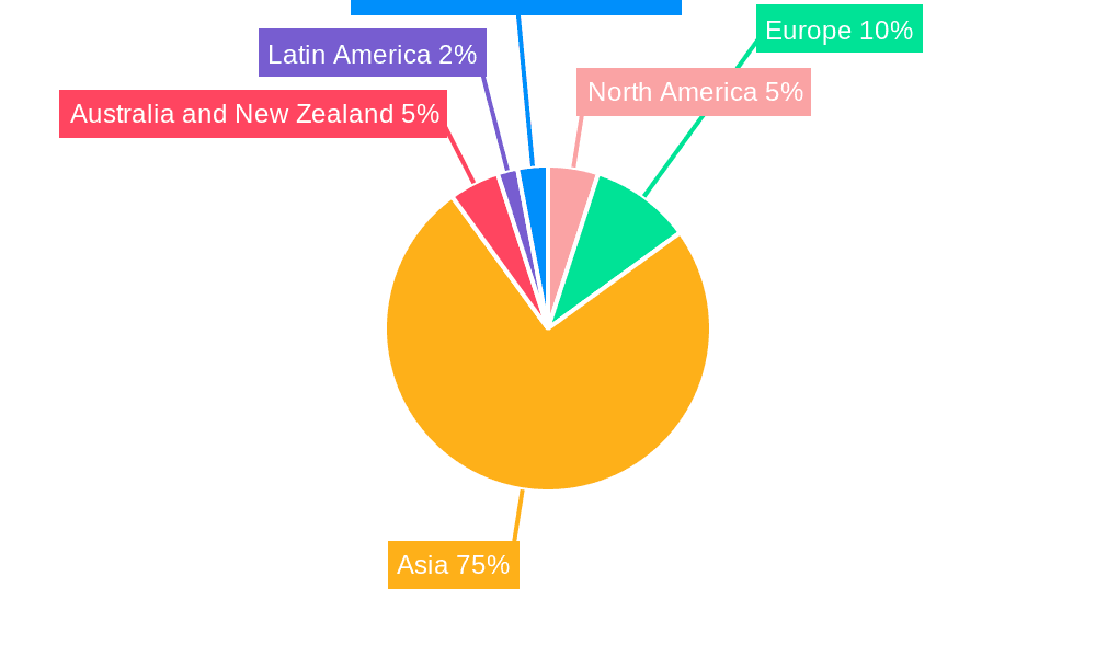 APAC Food Cans Market Market Share by Region - Global Geographic Distribution