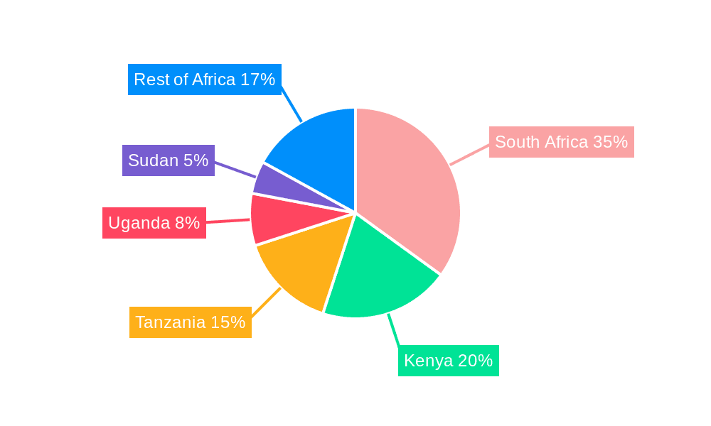 Africa Wellness Tourism Industry Market Share by Region - Global Geographic Distribution