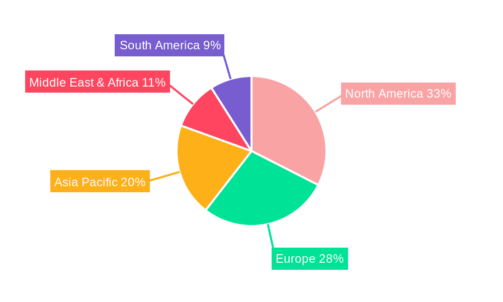 Ammunition Storage Containers Market Market Share by Region - Global Geographic Distribution