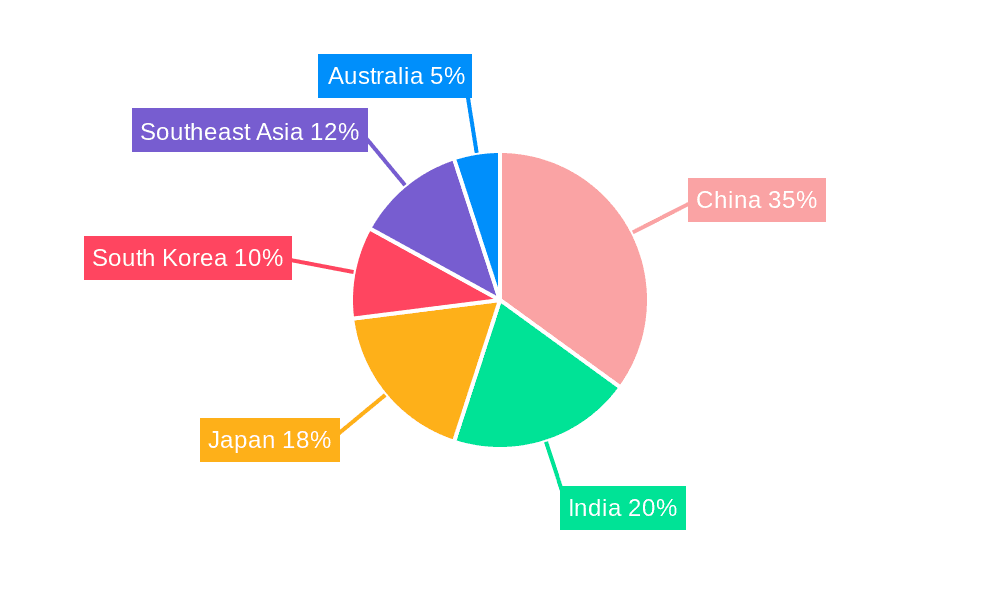 Asia-Pacific Flooring Resins Market Market Share by Region - Global Geographic Distribution
