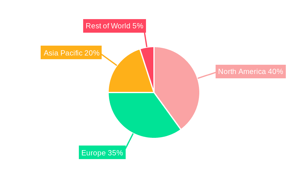 Automotive LiDAR Sensors Market Market Share by Region - Global Geographic Distribution