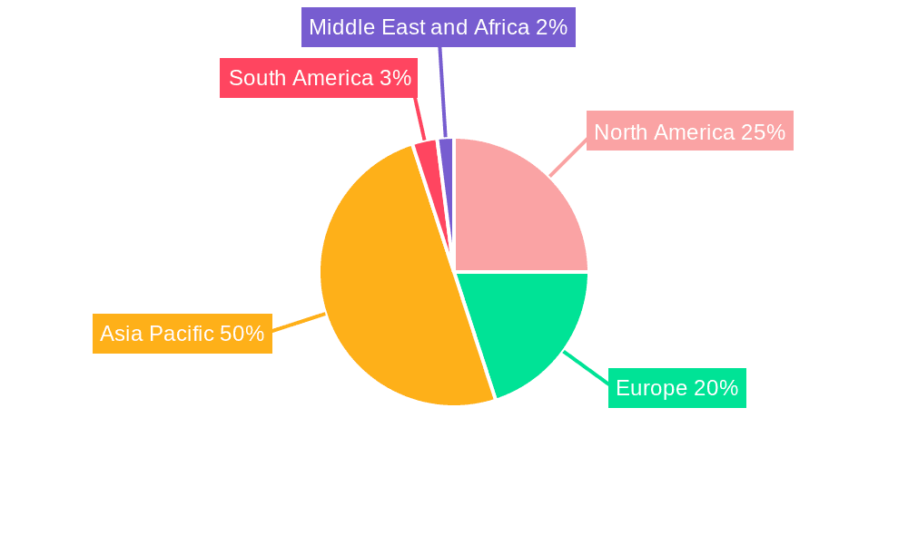 Barium Carbonate Market Market Share by Region - Global Geographic Distribution