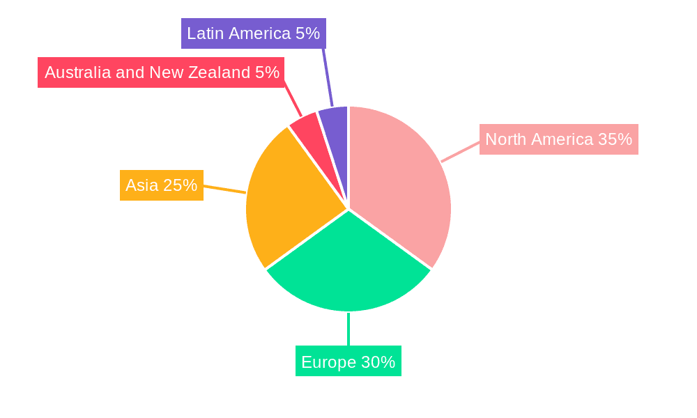 Commercial Wallpaper Market Market Share by Region - Global Geographic Distribution
