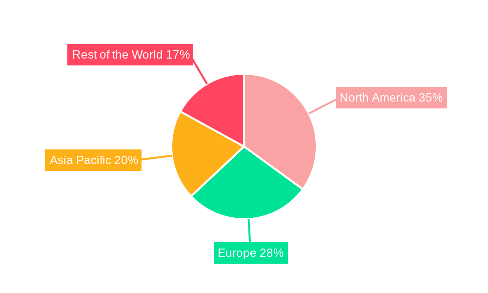 Data Classification Market Market Share by Region - Global Geographic Distribution