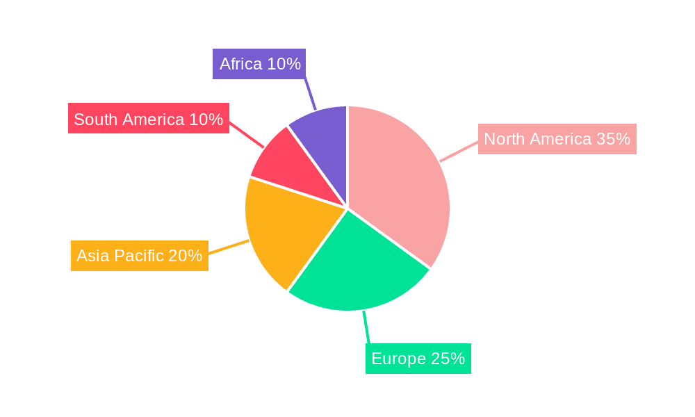 Digital Agriculture Market Market Share by Region - Global Geographic Distribution