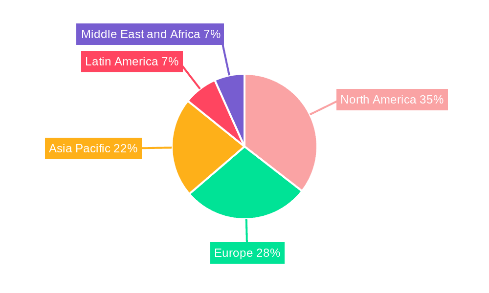 Digital Forensics Market Market Share by Region - Global Geographic Distribution
