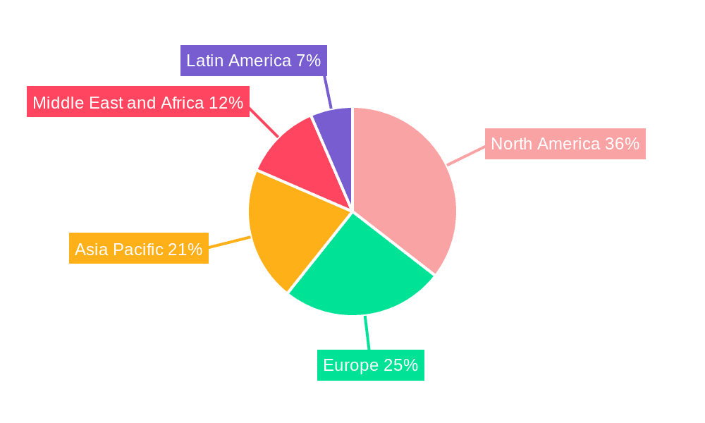 E Bomb Market Market Share by Region - Global Geographic Distribution