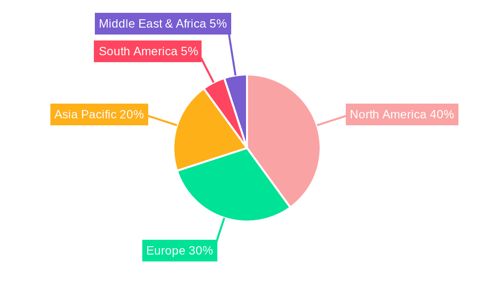 Electric Blankets Market Market Share by Region - Global Geographic Distribution