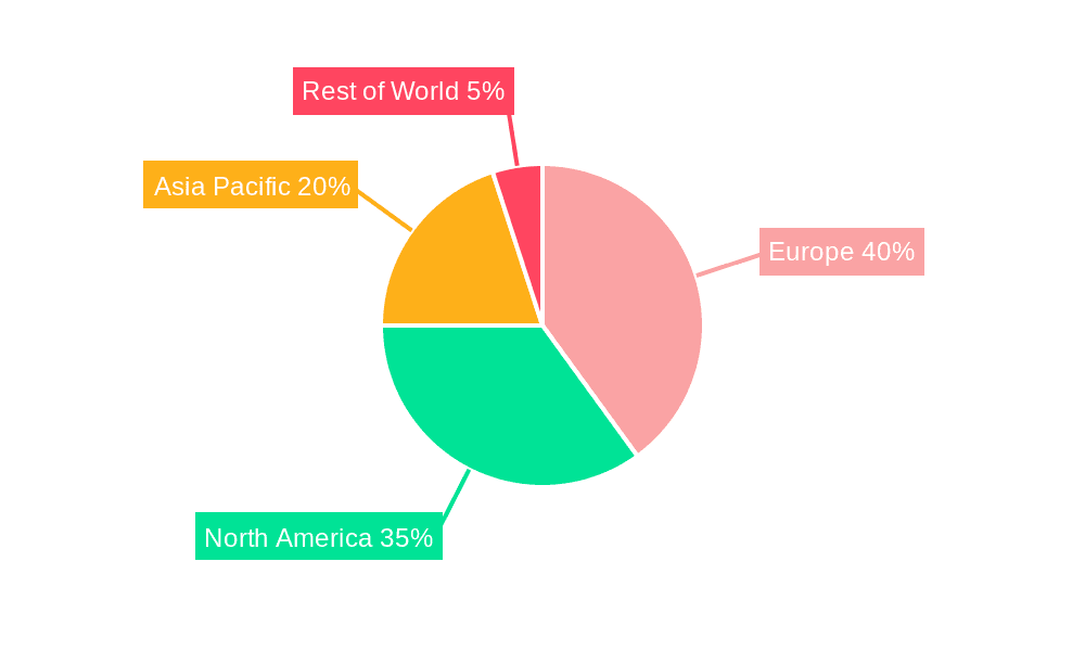 Europe Aerogel Market Market Share by Region - Global Geographic Distribution