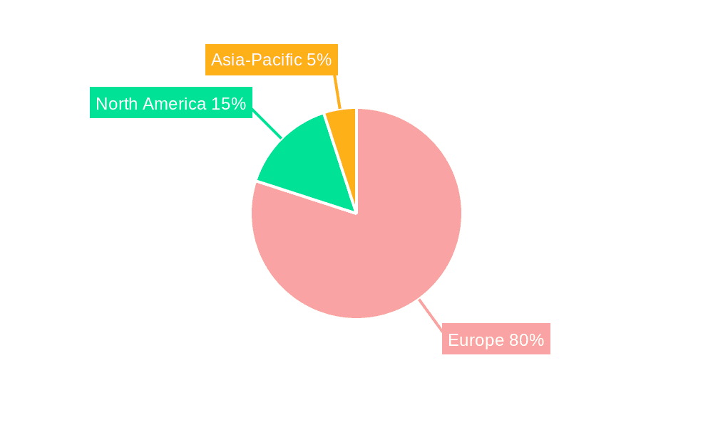 Europe Automotive TPMS Market Market Share by Region - Global Geographic Distribution