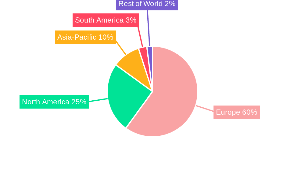 Europe Blueberry Market Market Share by Region - Global Geographic Distribution