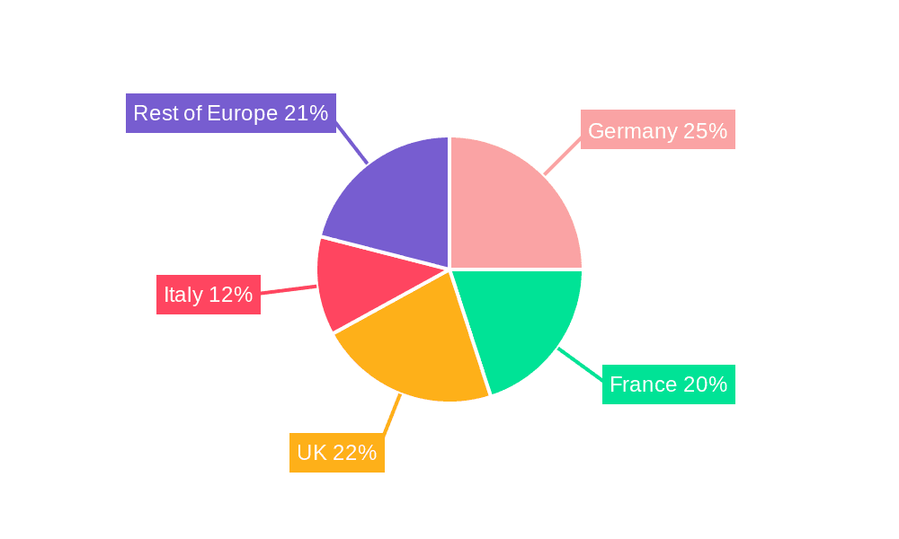 Europe Charter Jet Services Market Market Share by Region - Global Geographic Distribution