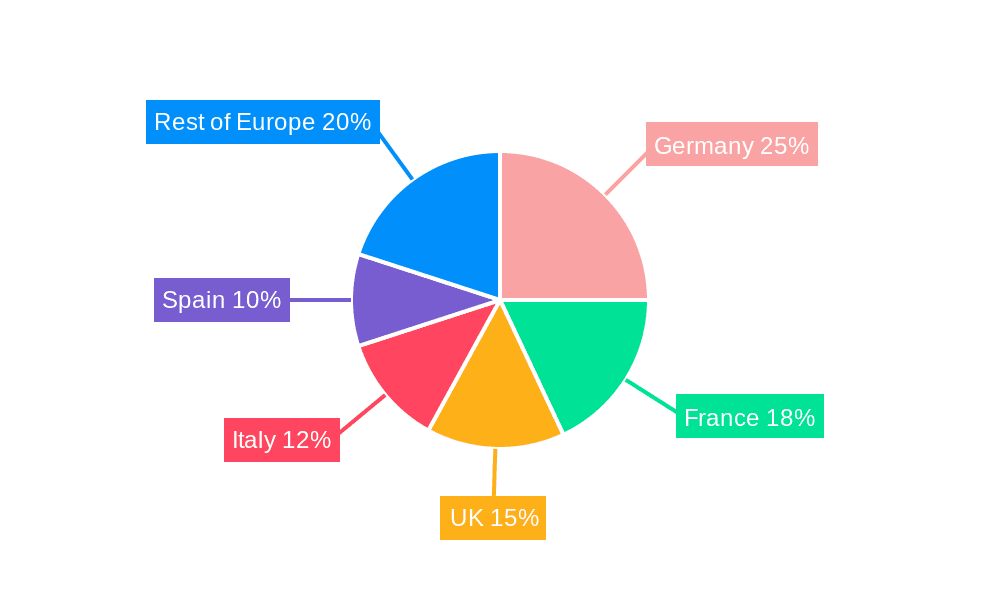 Europe Construction Chemicals Industry Market Share by Region - Global Geographic Distribution
