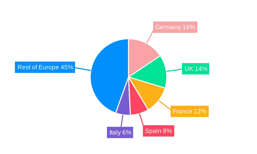 Europe Credit Cards Market Market Share by Region - Global Geographic Distribution