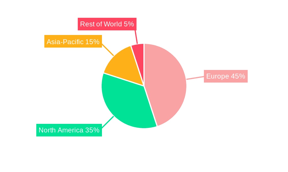 Europe Resilient Flooring Market Market Share by Region - Global Geographic Distribution