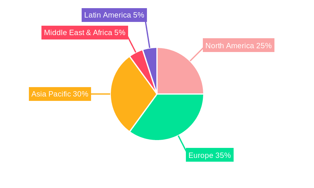 Europe Smart Manufacturing Market Market Share by Region - Global Geographic Distribution