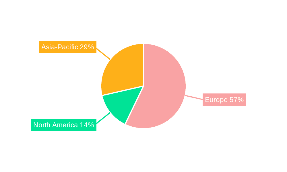 Europe Trace Detection Market Market Share by Region - Global Geographic Distribution