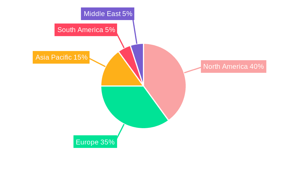 Flight Simulator Market Market Share by Region - Global Geographic Distribution