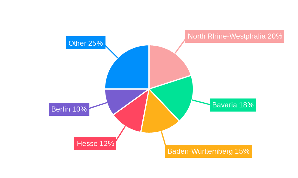 German Hotel Market Market Share by Region - Global Geographic Distribution