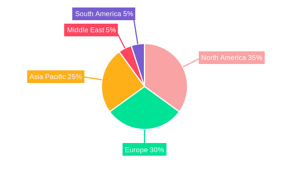 Global Chemical Logistics Market Market Share by Region - Global Geographic Distribution