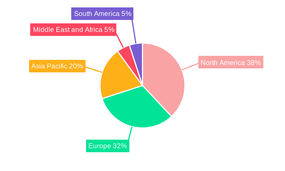 Hemato Oncology Testing Market Market Share by Region - Global Geographic Distribution