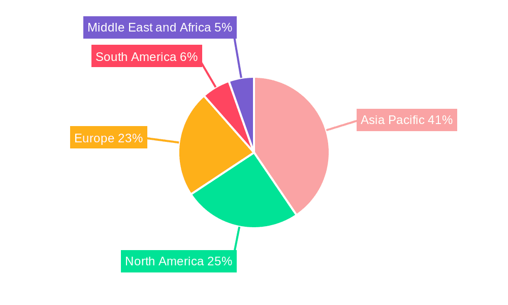 Hexagonal Boron Nitride Market Market Share by Region - Global Geographic Distribution