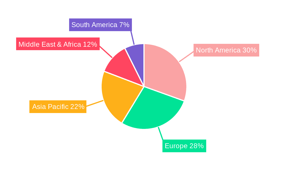 Hospitality Industry In Egypt Market Share by Region - Global Geographic Distribution