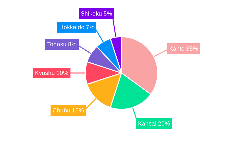 Japan Mortgage/Loan Brokers Market Market Share by Region - Global Geographic Distribution