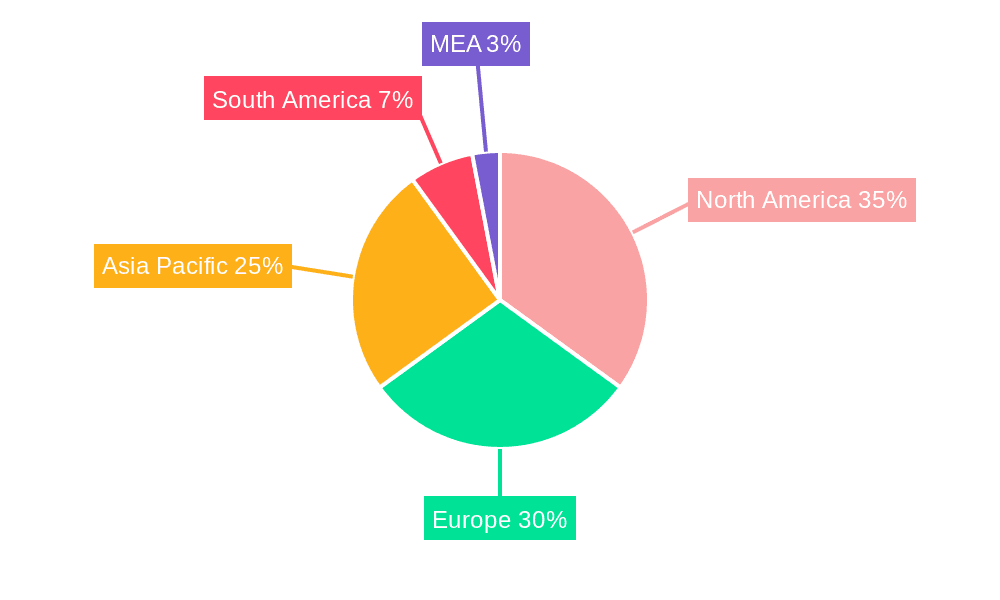 Liquid Sandpaper Market Market Share by Region - Global Geographic Distribution