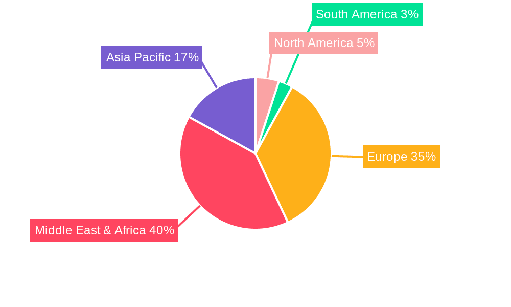 MEA Venture Capital Market Market Share by Region - Global Geographic Distribution