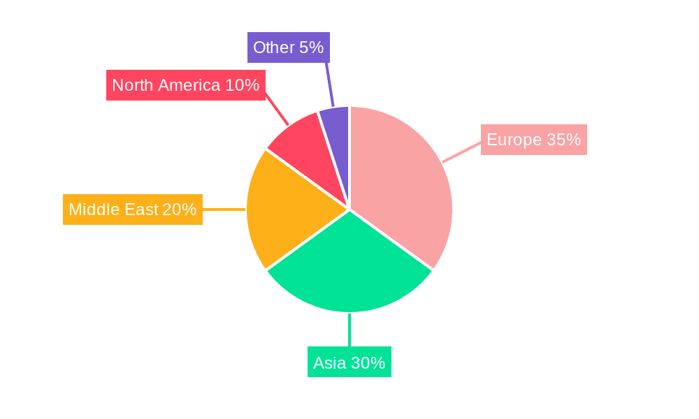 Maldives Hospitality Industry Market Share by Region - Global Geographic Distribution