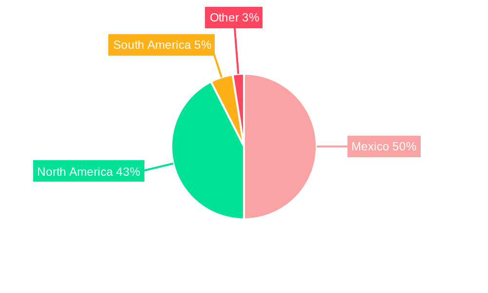 Mexico 3PL Market Market Share by Region - Global Geographic Distribution