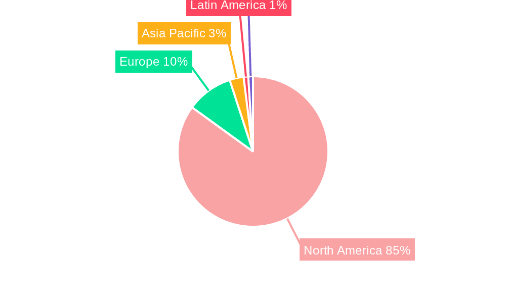 NA Alcoholic Drinks Packaging Market Market Share by Region - Global Geographic Distribution