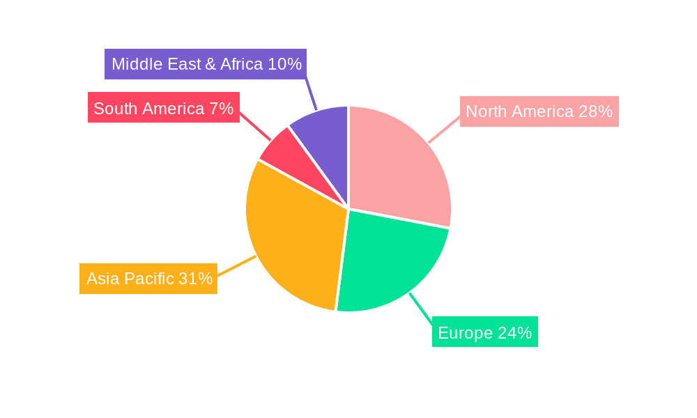 Nano and Microsatellite Market Market Share by Region - Global Geographic Distribution
