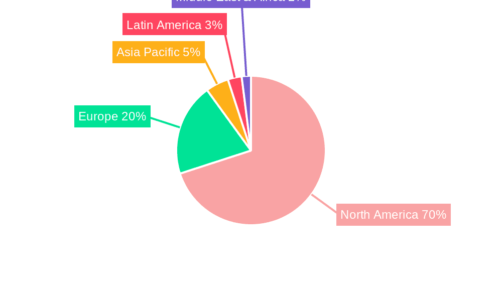 North America Craft Beer Market Market Share by Region - Global Geographic Distribution