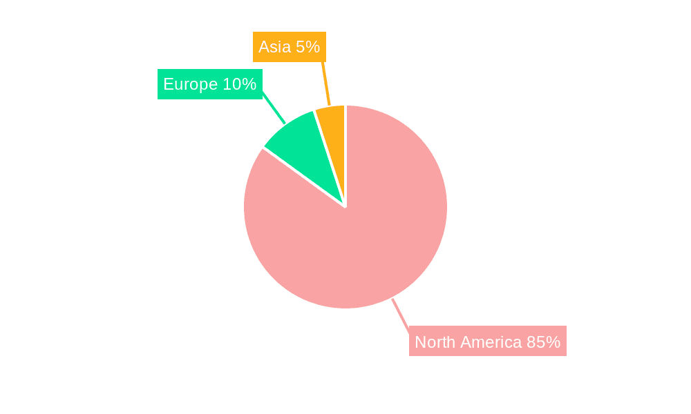 North America REIT Market Market Share by Region - Global Geographic Distribution