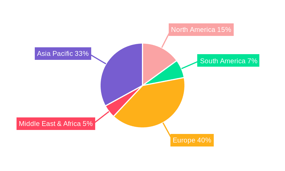 Nuclear Imaging Market in Spain Market Share by Region - Global Geographic Distribution