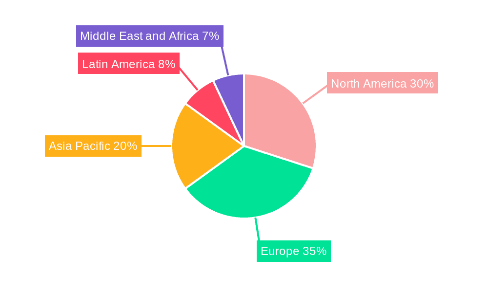 Onboard Rail Catering Market Market Share by Region - Global Geographic Distribution