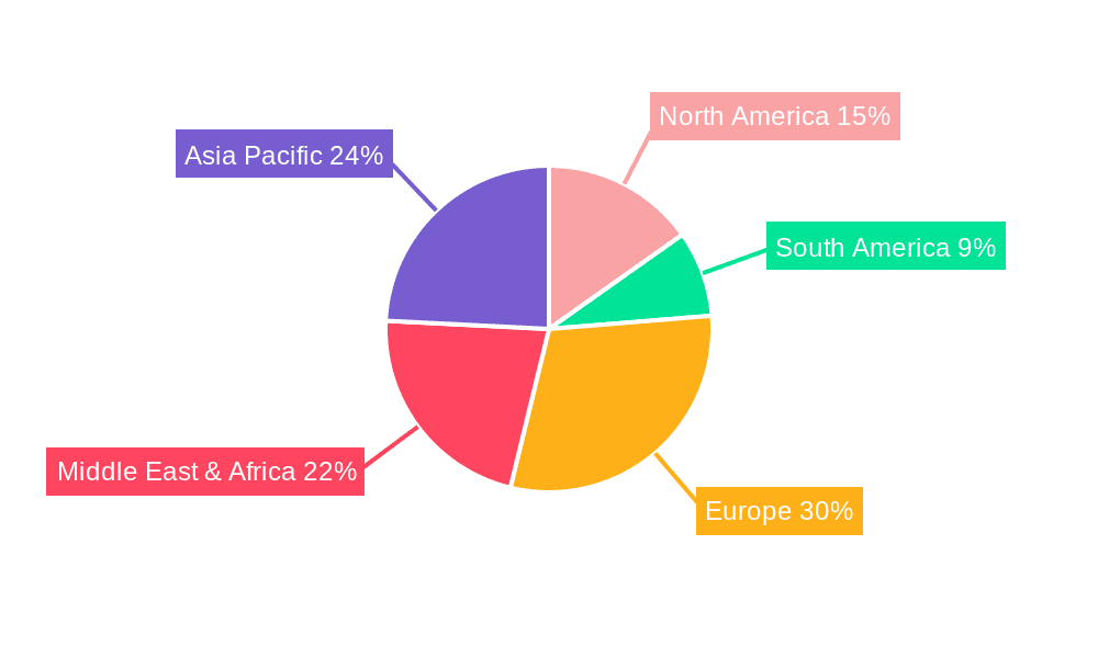 Online Shopping in South Africa Market Market Share by Region - Global Geographic Distribution