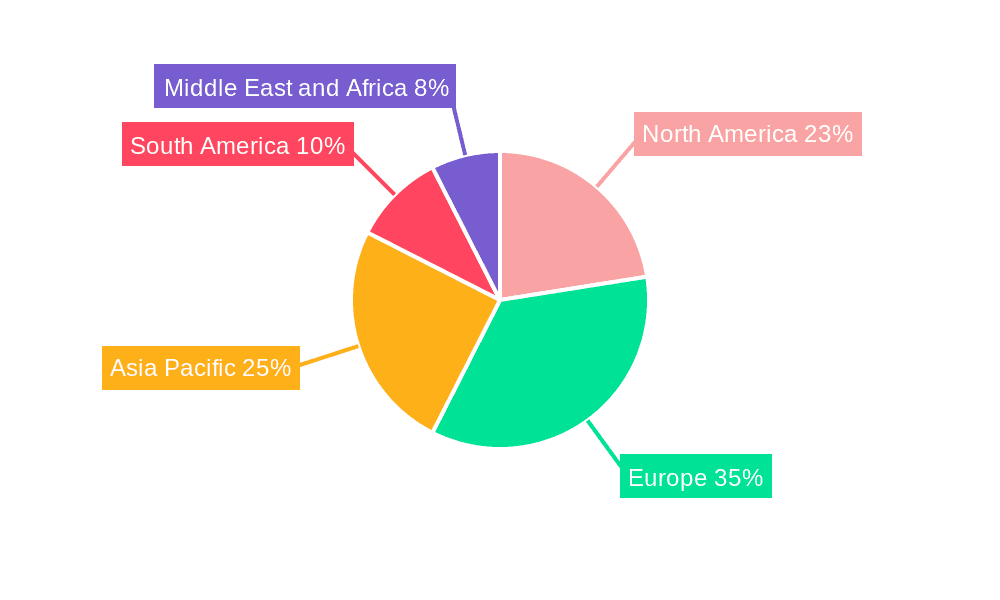 Port Wine Market Market Share by Region - Global Geographic Distribution