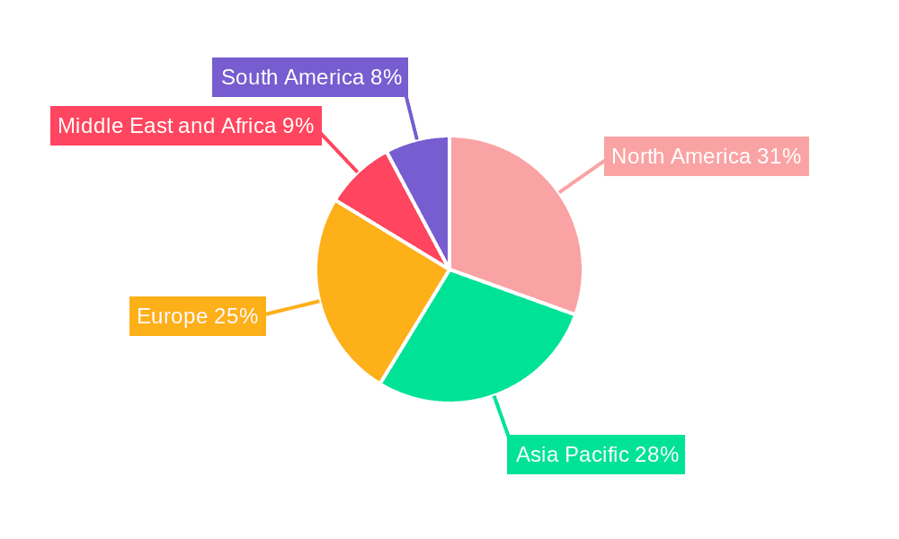 Restaurant Furniture Market Market Share by Region - Global Geographic Distribution