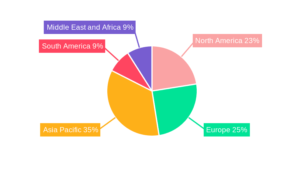 Rice Bran Oil Market Market Share by Region - Global Geographic Distribution