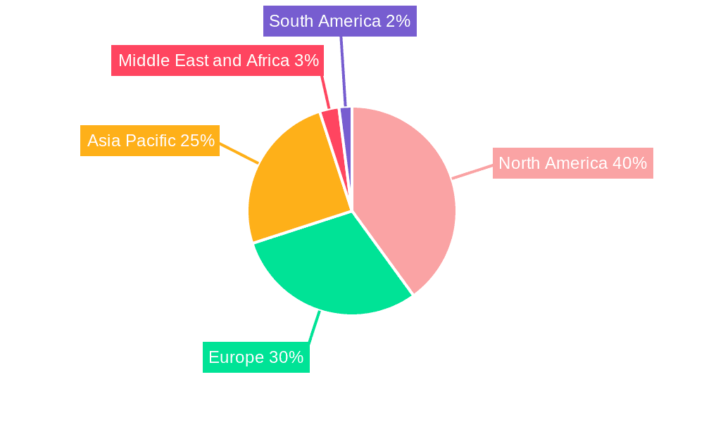 Robotic Nurse Assistant Market Market Share by Region - Global Geographic Distribution