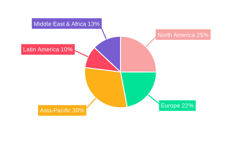 Sodium Chloride Market Market Share by Region - Global Geographic Distribution