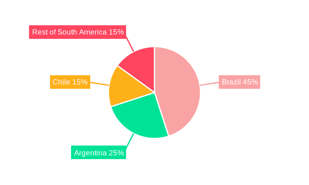 South America Hydropower Industry Market Share by Region - Global Geographic Distribution