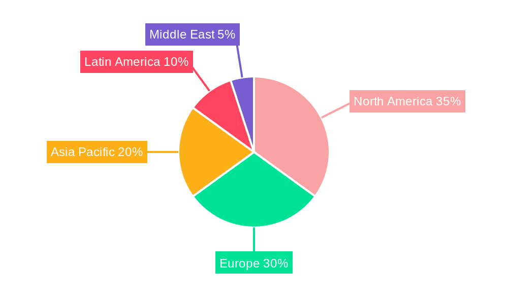 Sustainable Catering Services Market Market Share by Region - Global Geographic Distribution