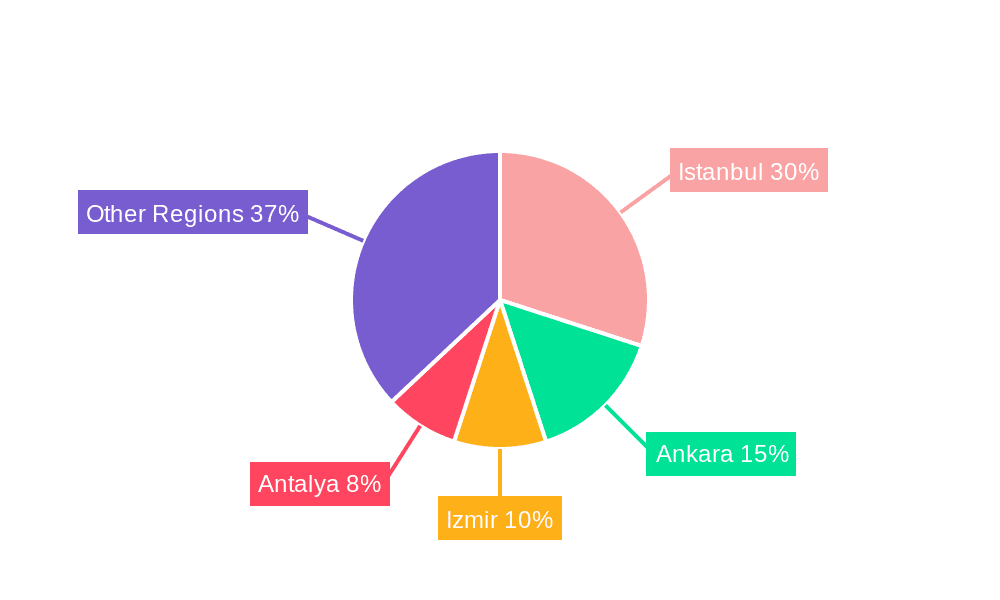 Turkey Food Service Market Market Share by Region - Global Geographic Distribution