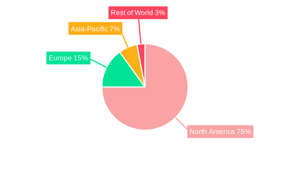 US Legal Services Market Market Share by Region - Global Geographic Distribution