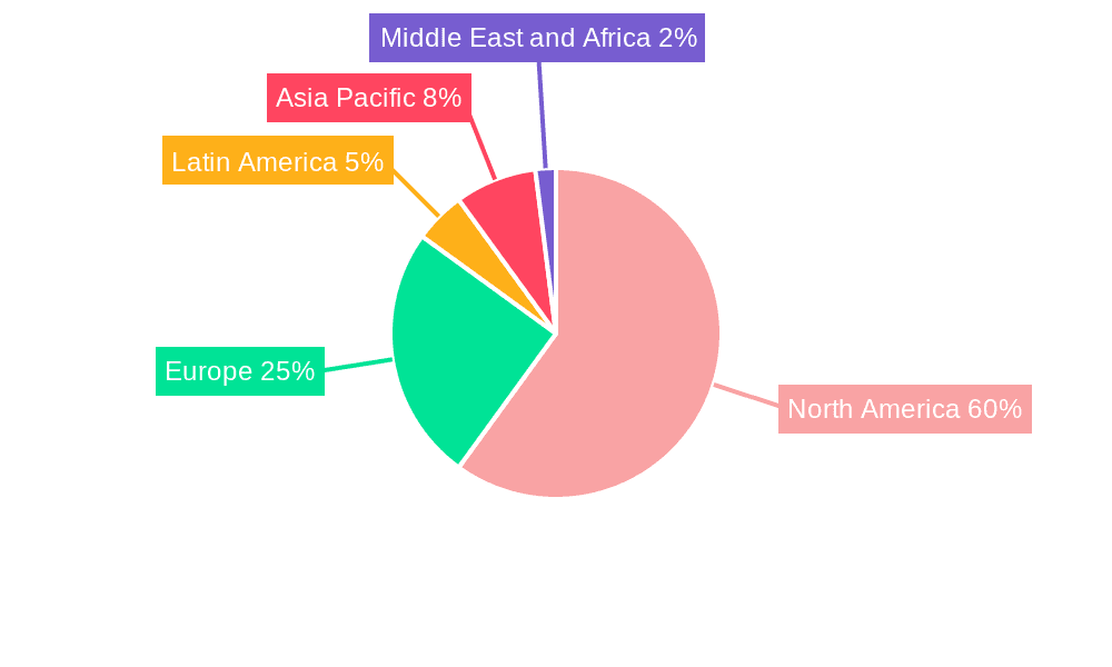 United States Mobile Payments Market Market Share by Region - Global Geographic Distribution